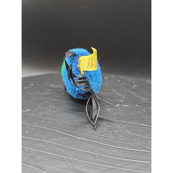 Steiff Woolen Blue Coral Fish 1977  7361/07 ID Button and Tag 3.5in Vintage - Picture 3 of 10